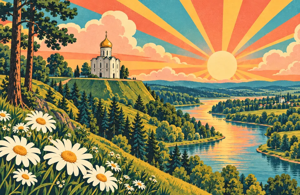 Звенигород: Городок и Саввино-Сторожевский монастырь — обложка маршрута по городу Подмосковье