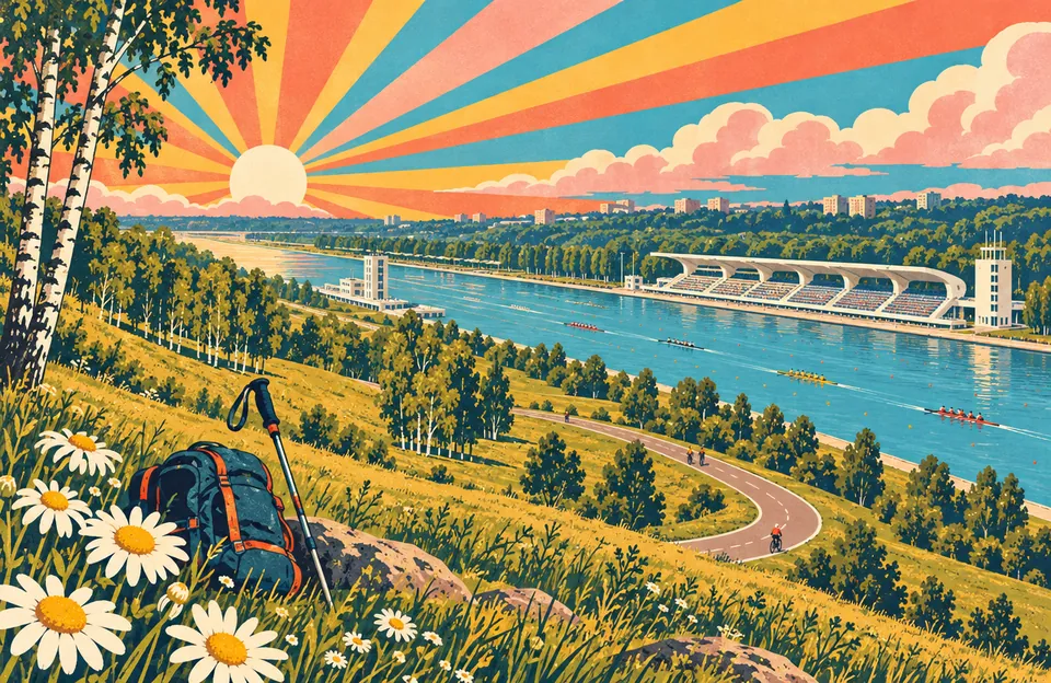 Хайк: Крылатские холмы — обложка маршрута по городу Москва