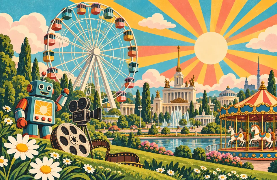 С детьми: мультфильмы и роботы — обложка маршрута по городу Москва