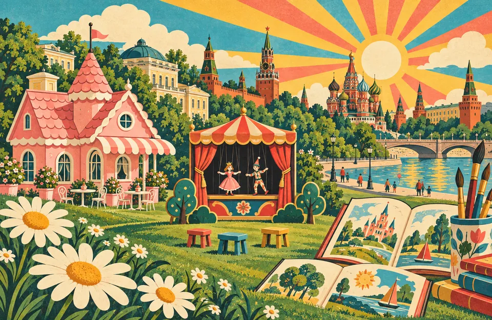 С детьми: театр, книги и мастер-классы — обложка маршрута по городу Москва