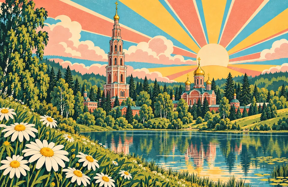 Сергиев Посад: Лавра, музеи и скит — обложка маршрута по городу Подмосковье