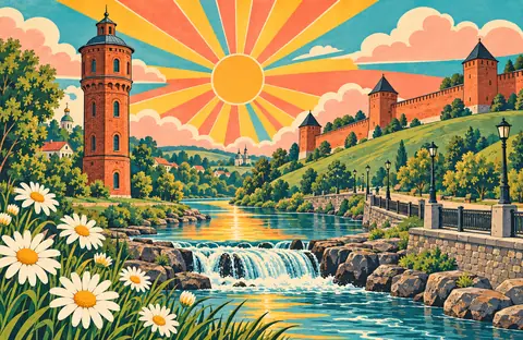 Зарайск: кремль и набережная Осетра