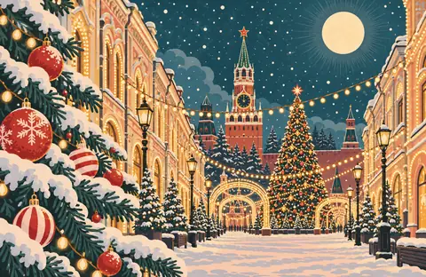 Новогодние улицы Москвы