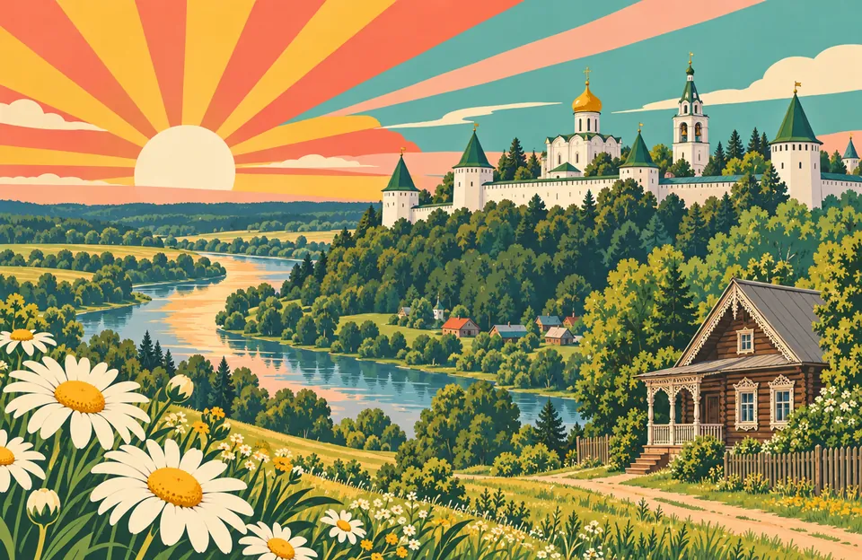 Звенигород: монастырь и маленькие музеи — обложка маршрута по городу Подмосковье